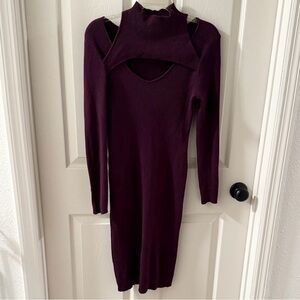 Almost Famous Deep Purple Long Sleeve Dress 2X